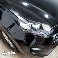 Headlight Amber Delete Vinyl Overlay - Gloss Black | 2017-2022 Kia Sportage