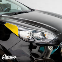 Headlight Amber Delete Vinyl Overlay - Gloss Black | 2017-2022 Kia Sportage