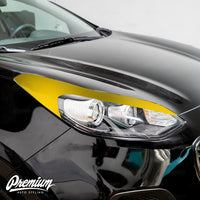 Headlight Amber Delete with Eyelid Vinyl Overlay - Gloss Black | 2017-2022 Kia Sportage