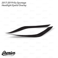 Headlight Eyelid Overlay - Blackout | 2017-2022 Kia Sportage