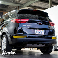 Smoked Rear Bumper Reflector Overlay - Smoke Tint | 2017-2019 Kia Sportage