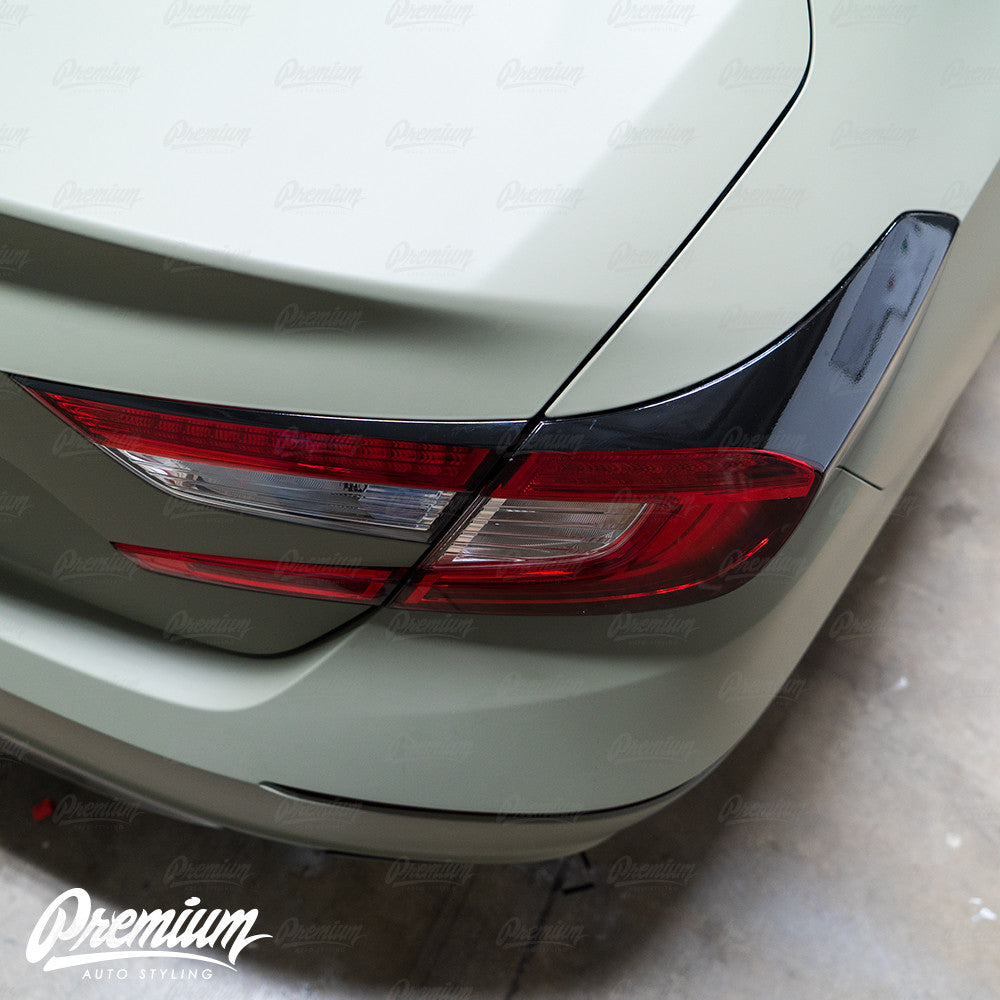 Smoke Light Tint Decals Overlays For 2018-2022 Accord - Front & Rear Tail Light Vinyl, Deliciousticker - View #3