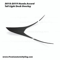Tail Light Deck Vinyl Overlay - Gloss Black | 2018-2022 Honda Accord