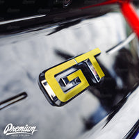 Gloss Black Rear GT Badge Overlay | Fits 2015–2023 GT Models