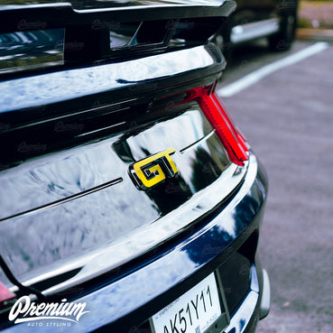 Gloss Black Rear GT Badge Overlay | Fits 2015–2023 GT Models
