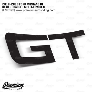 Gloss Black Rear GT Badge Overlay | Fits 2015–2023 GT Models
