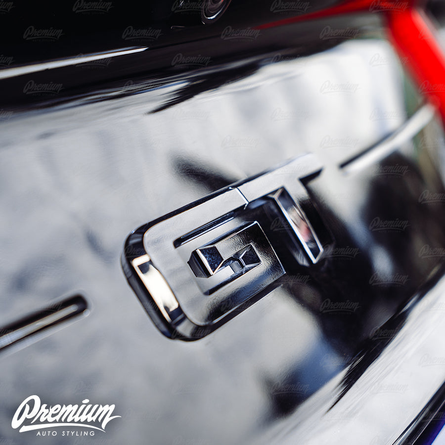 Gloss Black Rear GT Badge Overlay | Fits 2015–2023 GT Models