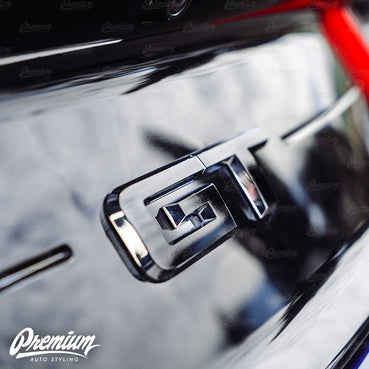 Gloss Black Rear GT Badge Overlay | Fits 2015–2023 GT Models