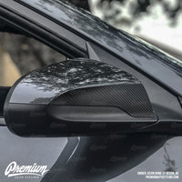 2018-2019 Hyundai Veloster Mirror Accent Vinyl Overlays - Carbon Fiber Vinyl