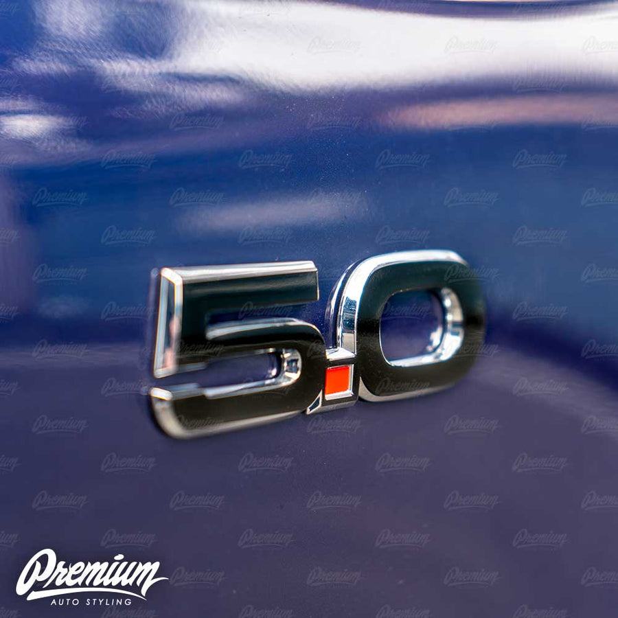 Gloss Black - Side 5.0 Badge Emblem Overlay | 2015-2020 Ford Mustang GT