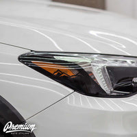 Headlight Amber Delete Overlay w/ Mountain Range Cut Out -Gloss Black