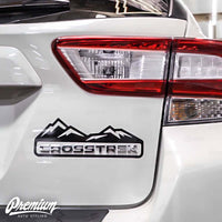 Crosstrek Mountain Range DECAL - Gloss Black
