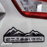Crosstrek Mountain Range DECAL - Gloss Black