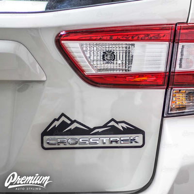 Crosstrek Mountain Range DECAL - Gloss Black