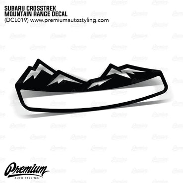 Crosstrek Mountain Range DECAL - Gloss Black