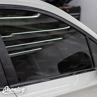 Window Trim Chrome Delete Vinyl Overlay - Satin Black