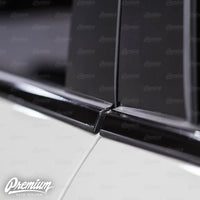Window Trim Chrome Delete Vinyl Overlay - Satin Black