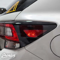 Tail Light Deck Vinyl Overlay with Reflector Cut Out - Gloss Black