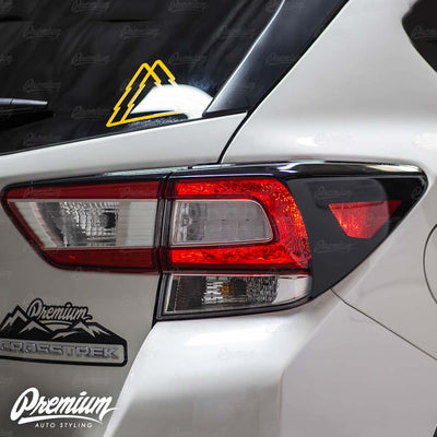 Tail Light Deck Vinyl Overlay with Reflector Cut Out - Gloss Black