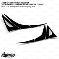 Tail Light Deck Vinyl Overlay with Reflector Cut Out - Gloss Black