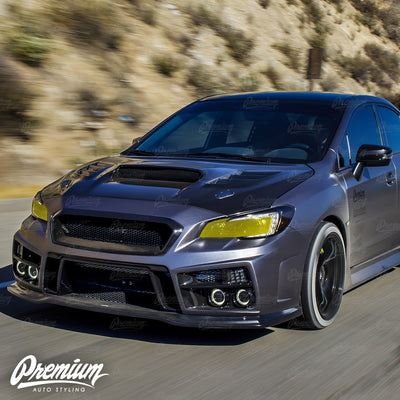 Headlight Face Smoke Tint Overlay | 2018+ Subaru WRX Limited / STI