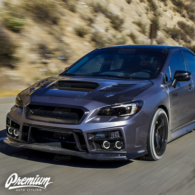 Headlight Face Smoke Tint Overlay | 2018+ Subaru WRX Limited / STI