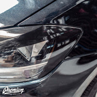 Headlight Amber Delete with Eyelid Overlay - Gloss Black | 2018-2020 Volkswagen GTI (Halogen Only)