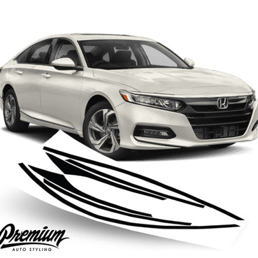 Window Trim Chrome Delete Vinyl Overlay Kit - Gloss Black | 2018-2022 Honda Accord