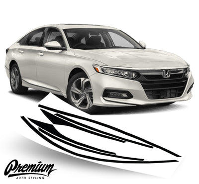 Window Trim Chrome Delete Vinyl Overlay Kit - Gloss Black | 2018-2022 Honda Accord