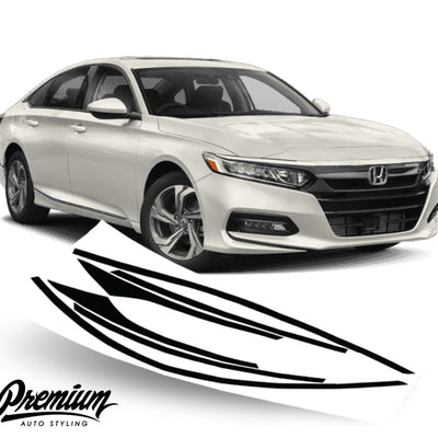 Window Trim Chrome Delete Vinyl Overlay Kit - Satin Black | 2018-2022 Honda Accord