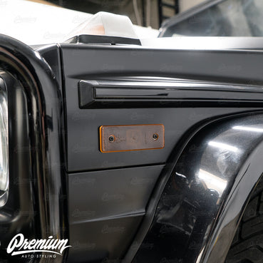 Front And Rear Side Reflector Overlays - Smoke Tint (Face Only) | Mercedes G-Wagon G-Class