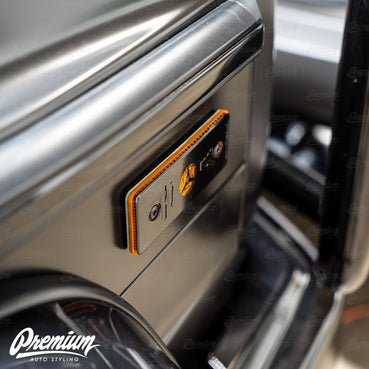 Front & Rear Side Reflector Overlays w/ Custom Logo - Gloss Black | Mercedes G-Wagon