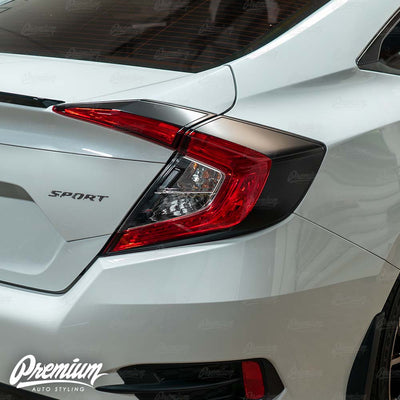 Tail Light Deck Black Out Overlay - Satin Black | 2016-2021 Honda Civic Sedan