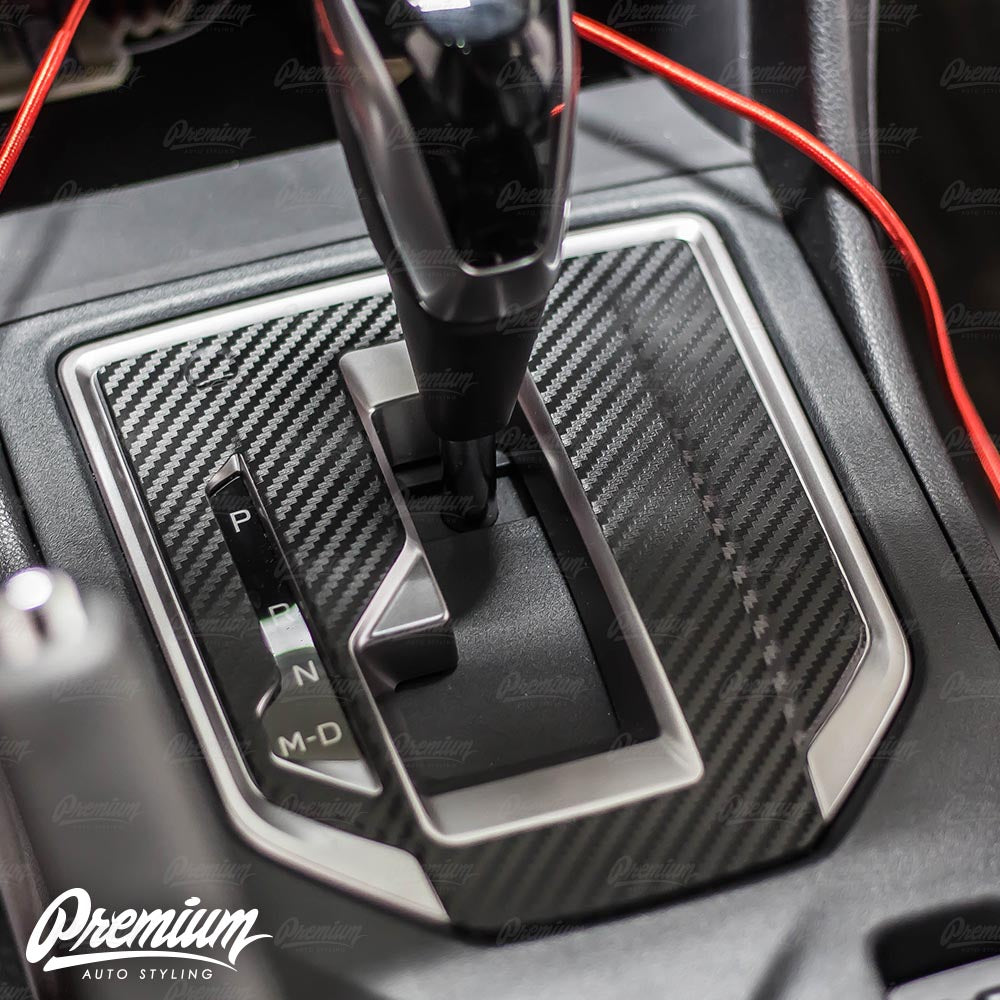 car gear shift knob cover 2018-2023 Subaru Crosstrek Shifter Trim Vinyl Overlay – Premium Auto Styling