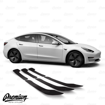 2017-2023 Tesla Model 3 2020-2023 Model Y Door Handle Vinyl Overlay Set