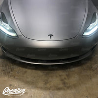 Headlight Eyelid Vinyl Accent Overlay v1 (Large) - Blackout | 2018+ Tesla Model 3