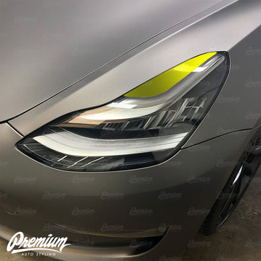2017-2020 Tesla Model 3 Headlight Eyelid Vinyl Accent