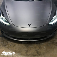 Headlight Eyelid Vinyl Accent Overlay v2 (Small) - Blackout | 2018+ Tesla Model 3