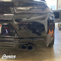 Rear Bumper Reflector Smoke Tint / Gloss Black Overlay | 2016-2018 Chevy Camaro