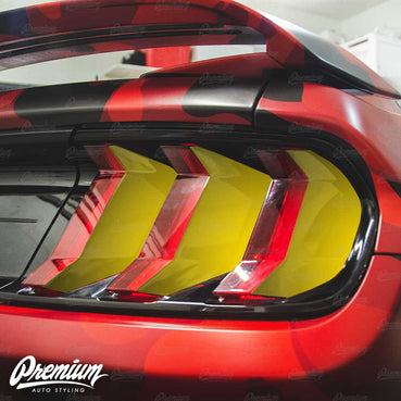 2018-2023 Ford Mustang GT tail light vinyl overlay