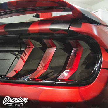 2018-2023 Ford Mustang GT tail light vinyl overlay