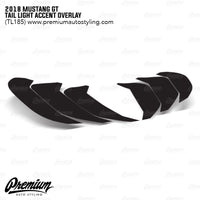 Tail Light Vinyl  Accent Overlay - Gloss Black | 2018-2023 Ford Mustang GT
