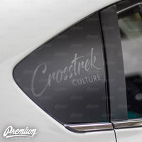 Crosstrek Culture Rear Quarter Window DECAL