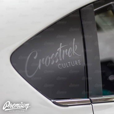 Crosstrek Culture Rear Quarter Window DECAL