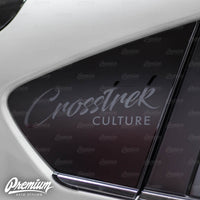 Crosstrek Culture Rear Quarter Window DECAL