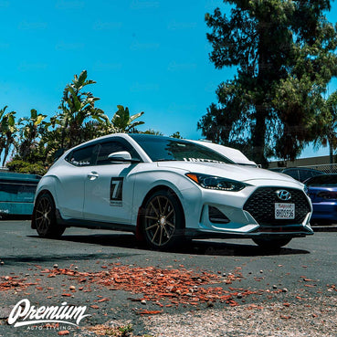Headlight Eyelid Vinyl Overlay - Blackout | Hyundai Veloster 2018-2021