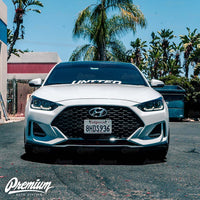 Front Bumper Center Black Out Vinyl Overlay - Choose Your Color | 2018-2021 Hyundai Veloster