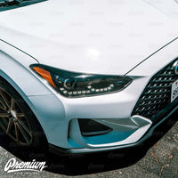 Headlight Eyelid Vinyl Overlay - Blackout | Hyundai Veloster 2018-2021