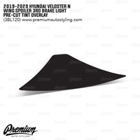 Third Brake Light Overlay - Veloster N Spoiler - Smoke Tint | 2018-2022 Hyundai Veloster N