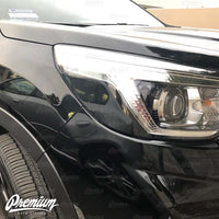 Headlight Amber Delete Vinyl Overlay - Gloss Black | 2019-2021 Subaru Forester Sport